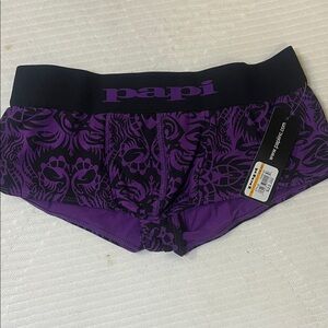 Purple Mens Papi Boxer Size S BNWT